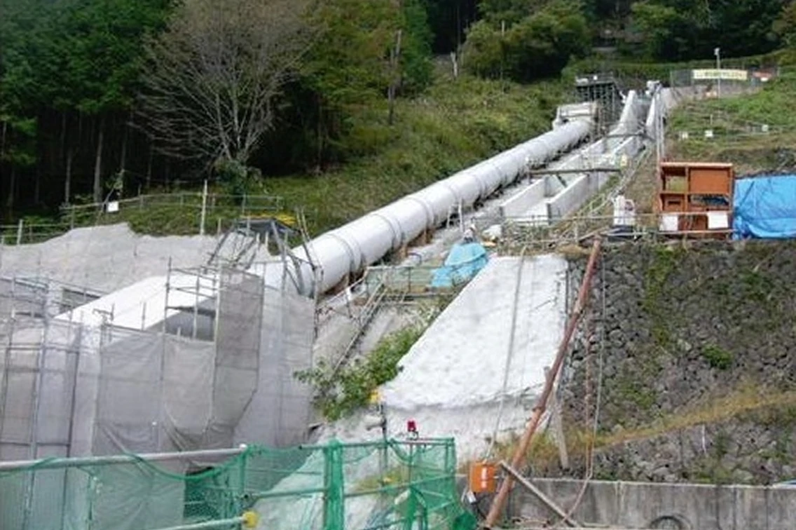 露出形式 四国電力（株）梼原川第三発電所の画像