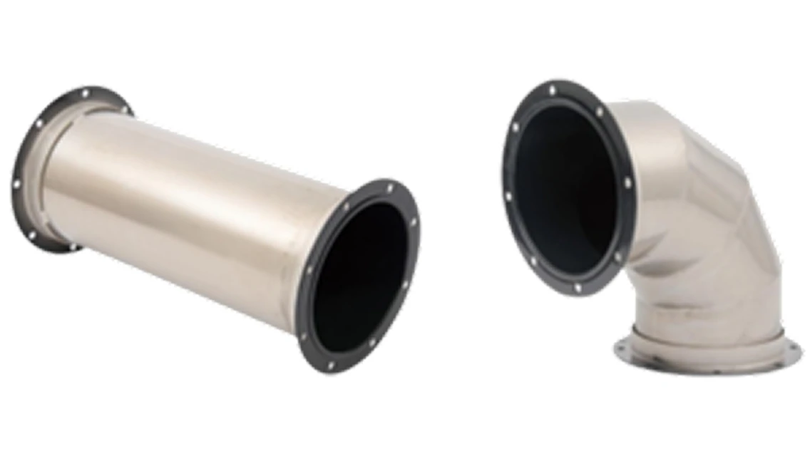 フッ素樹脂コーティング ステンレス・ストレートシームダクトの画像