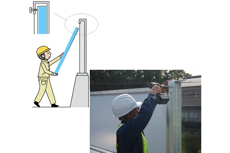 2パネルの設置の画像