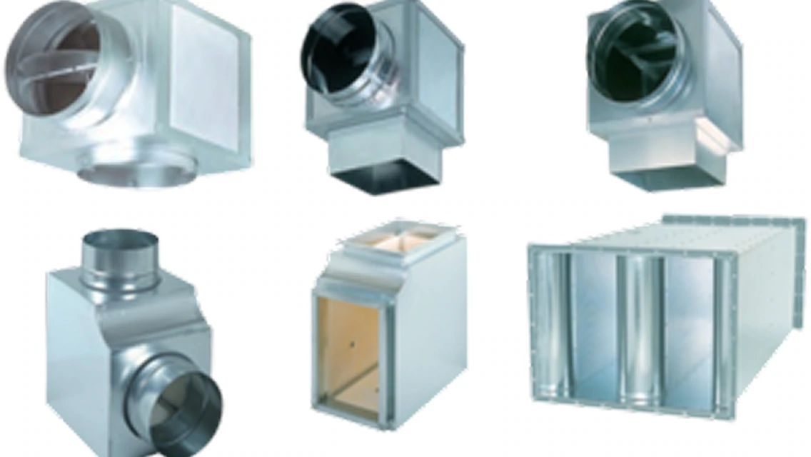 制気口ボックス、消音エルボ、サイレンサーの画像