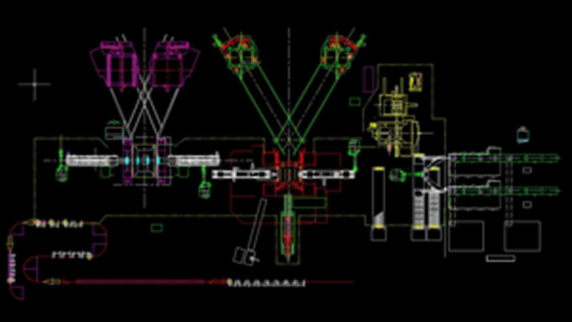 クランクシャフト生産ライン図面