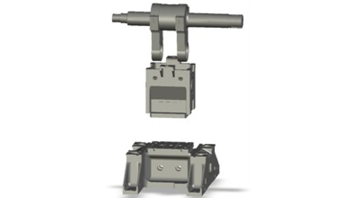 強固な2ポイント支持の画像