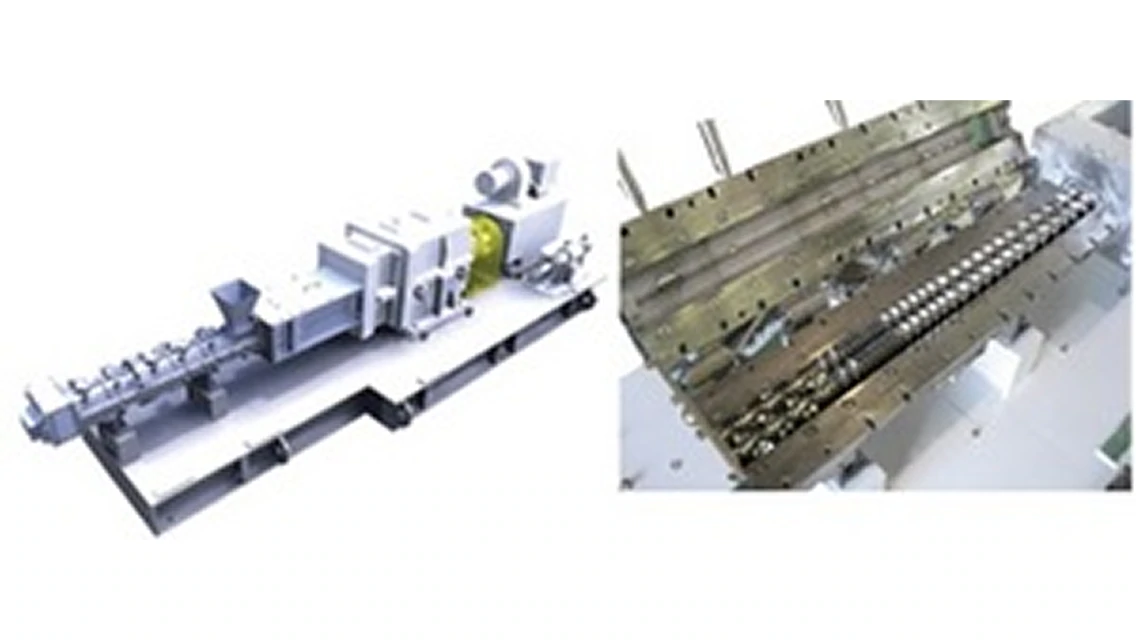 二軸連続式押出機「KEXDエクストルーダ」の画像