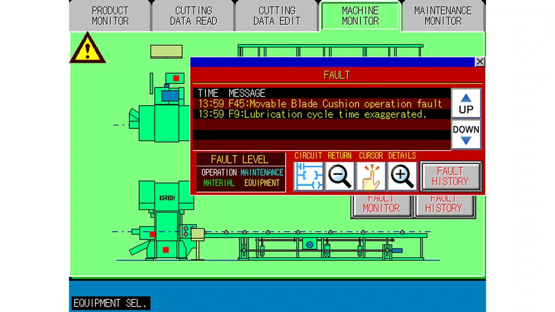 先進の保全機能を搭載したタッチパネルの画面3の画像
