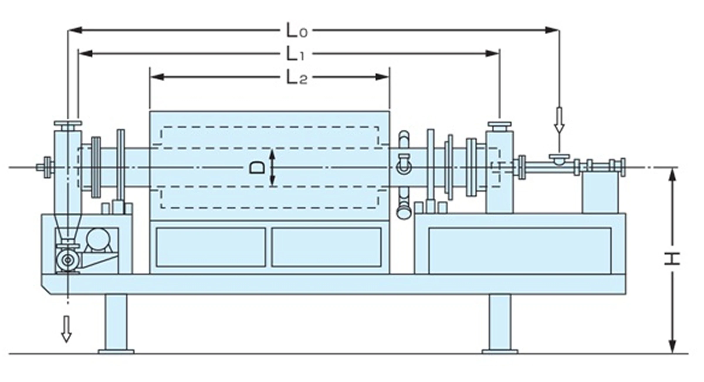 外熱式ロータリーキルン 標準サイズの画像