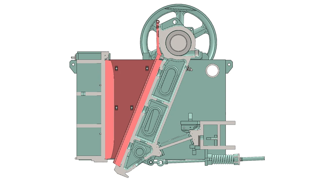 ジョークラッシャ外観側面イメージ図