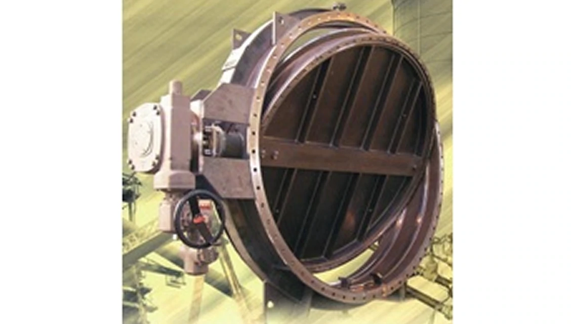 完全ガス遮断用 水封式バタフライ弁の画像