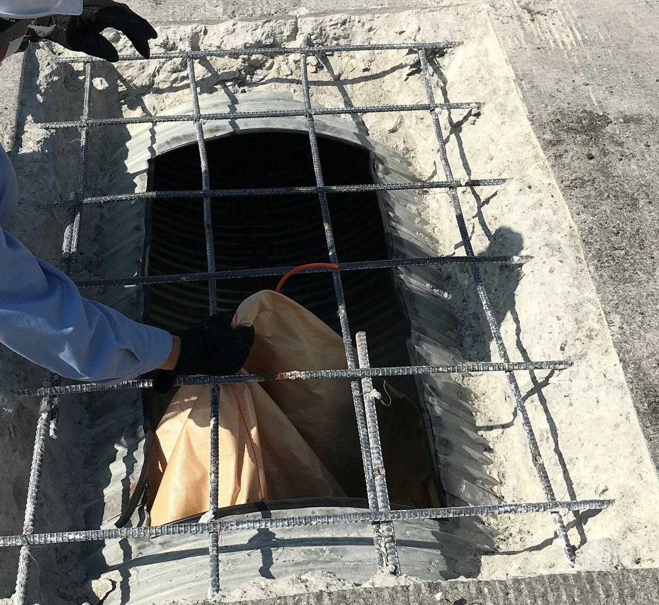 エアーチューブ施工事例1