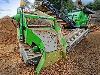 EvoQuip社製ジョークラッシャとスクリーン